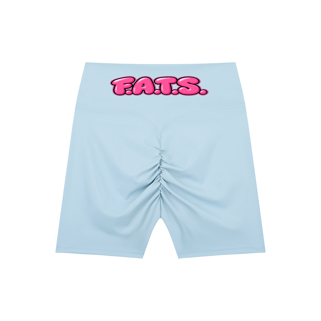 Slim Thick African American High-Waisted Blend Biker Shorts