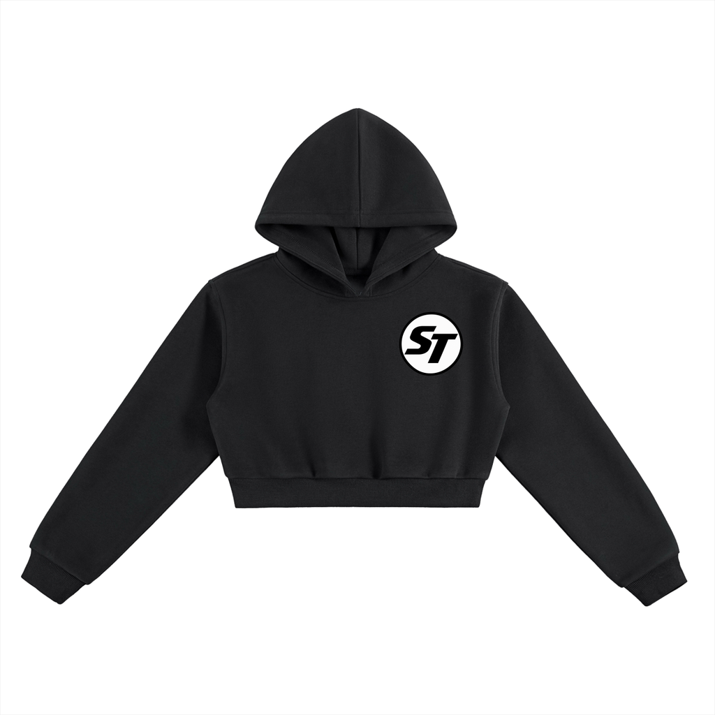 Polynesian Queen Slim Thick Cropped Hoodie