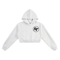 White Queen Slim Thick Cropped Hoodie
