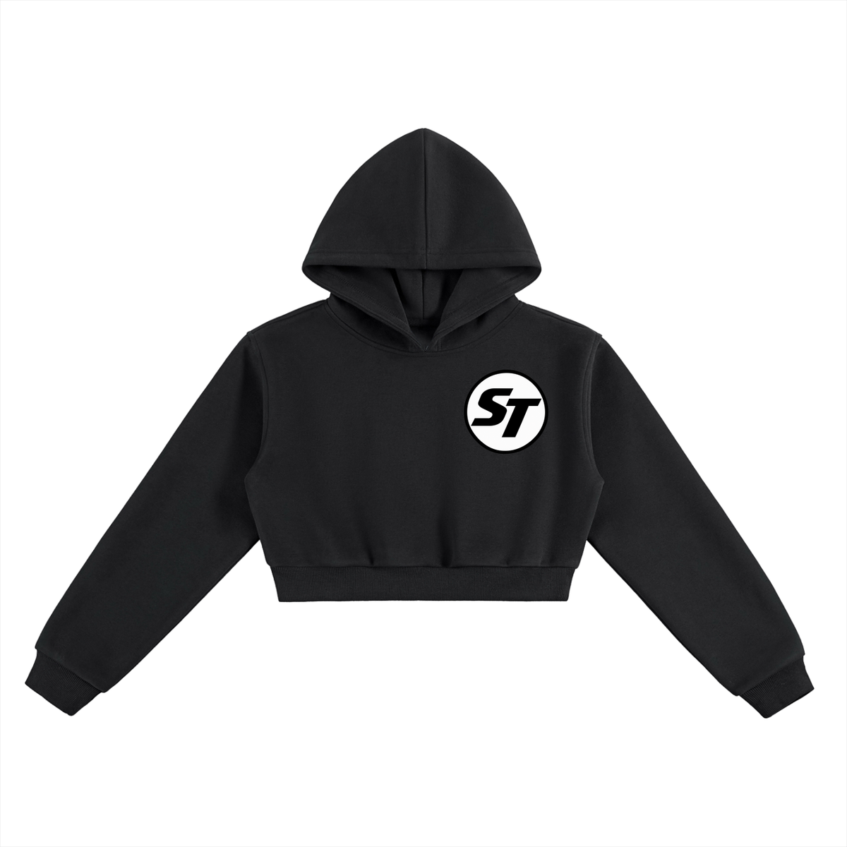 Mixed Queen Slim Thick Cropped Hoodie