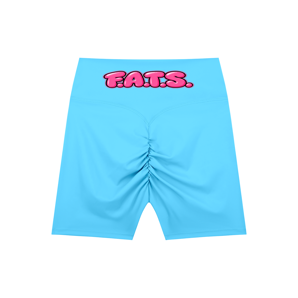 Slim Thick Caucasian High-Waisted Blend Biker Shorts