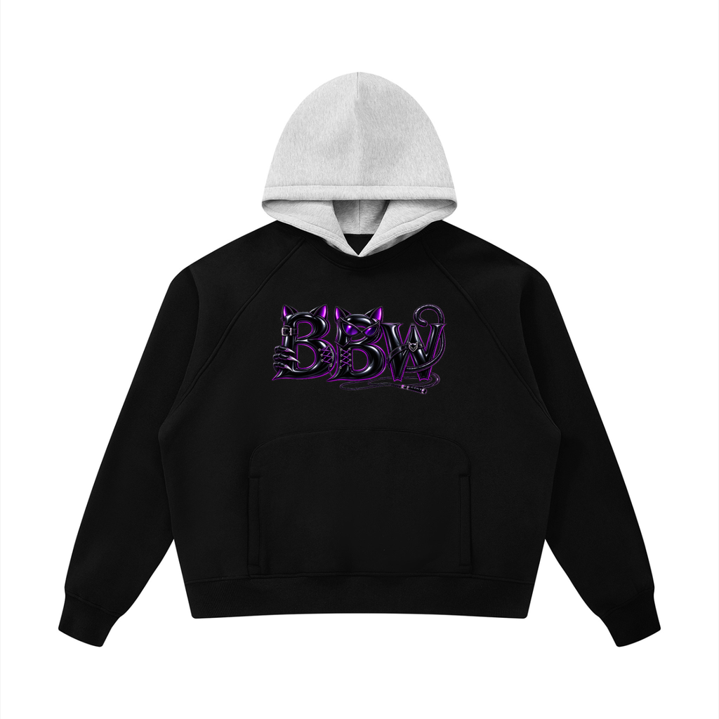 Unisex Fleece Raglan Color Block Hoodie