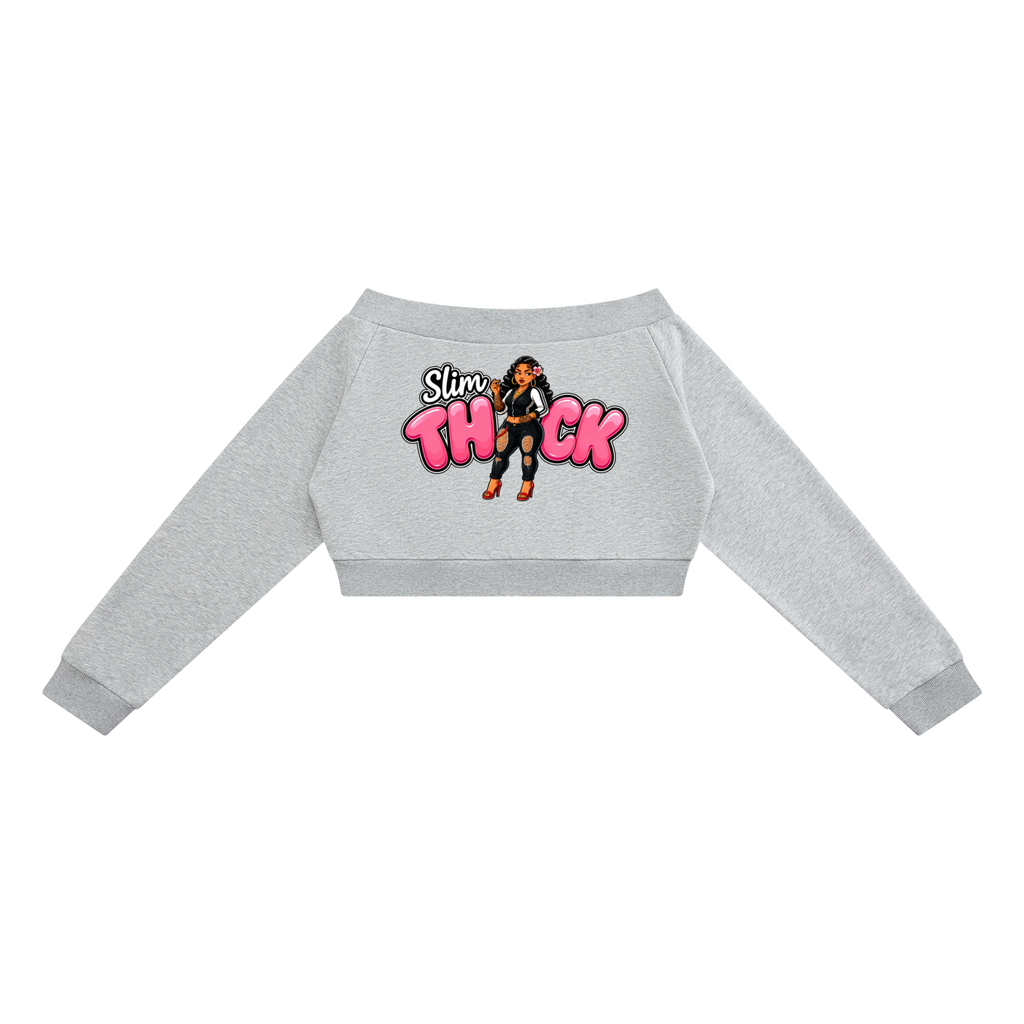 Women's Off-Shoulder Full Zip Hoodie