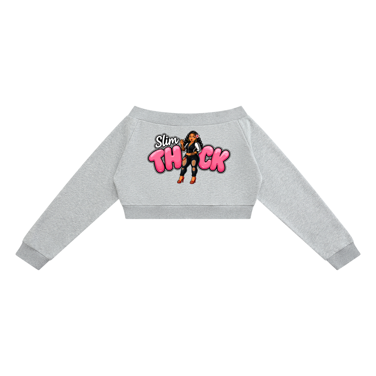 Women's Off-Shoulder Full Zip Hoodie