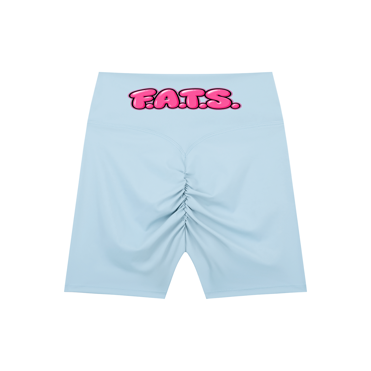 Slim Thick Caucasian High-Waisted Blend Biker Shorts