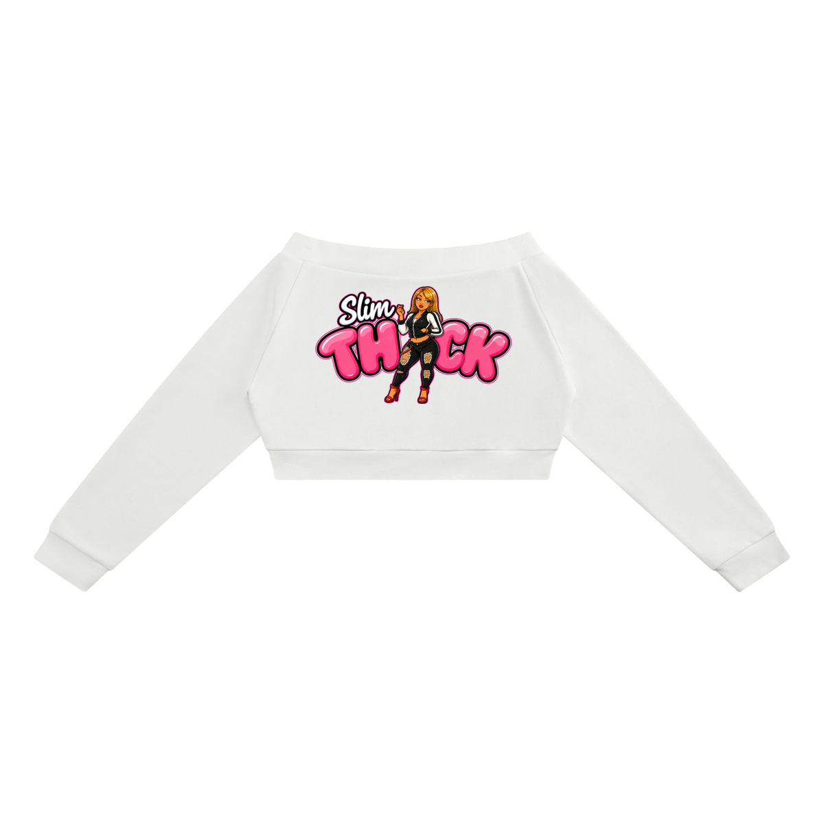 Women's Off-Shoulder Full Zip Hoodie