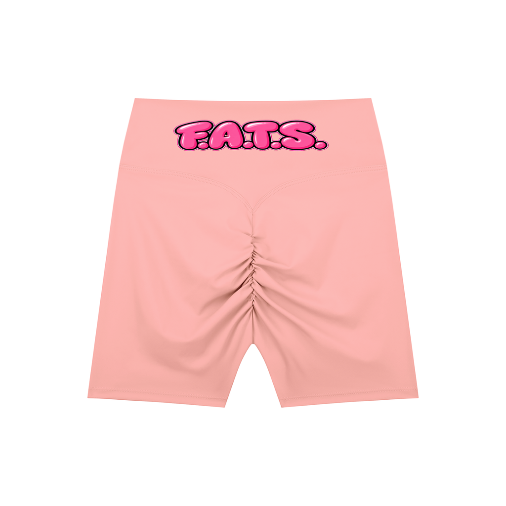 Slim Thick African American High-Waisted Blend Biker Shorts